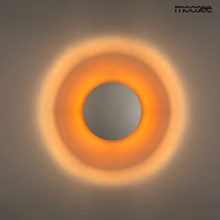 Aplică Eclise 35x22x35 cm, Oțel și Aluminiu Auriu; Alb - Moosee [3]