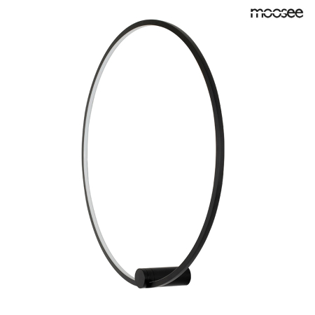 Iluminat - Aplică Hoop 80x17x80 cm, Oțel Negru - Moosee