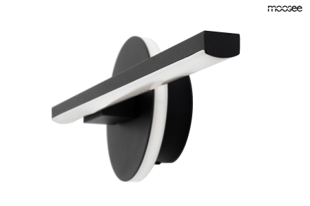 Aplică Horizon 31x8,5x11 cm, Metal și Aluminiu Negru - Moosee [2]