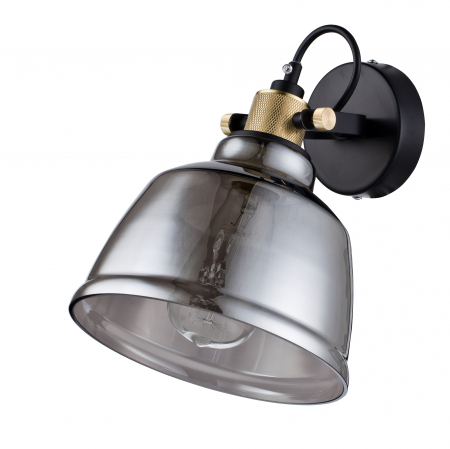 Aplica Irving T163-01-C, 1xE27, neagra+fumurie, IP20, Maytoni [2]