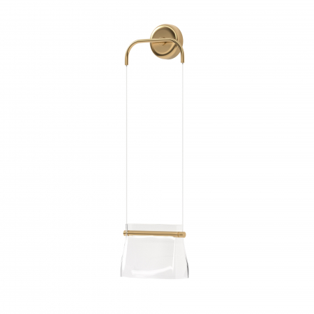 Aplice LED - Aplica LED Cabaret MOD170WL-L8BS3K1, 8W, 850lm, lumina calda, IP20, auriu+transparent, Maytoni