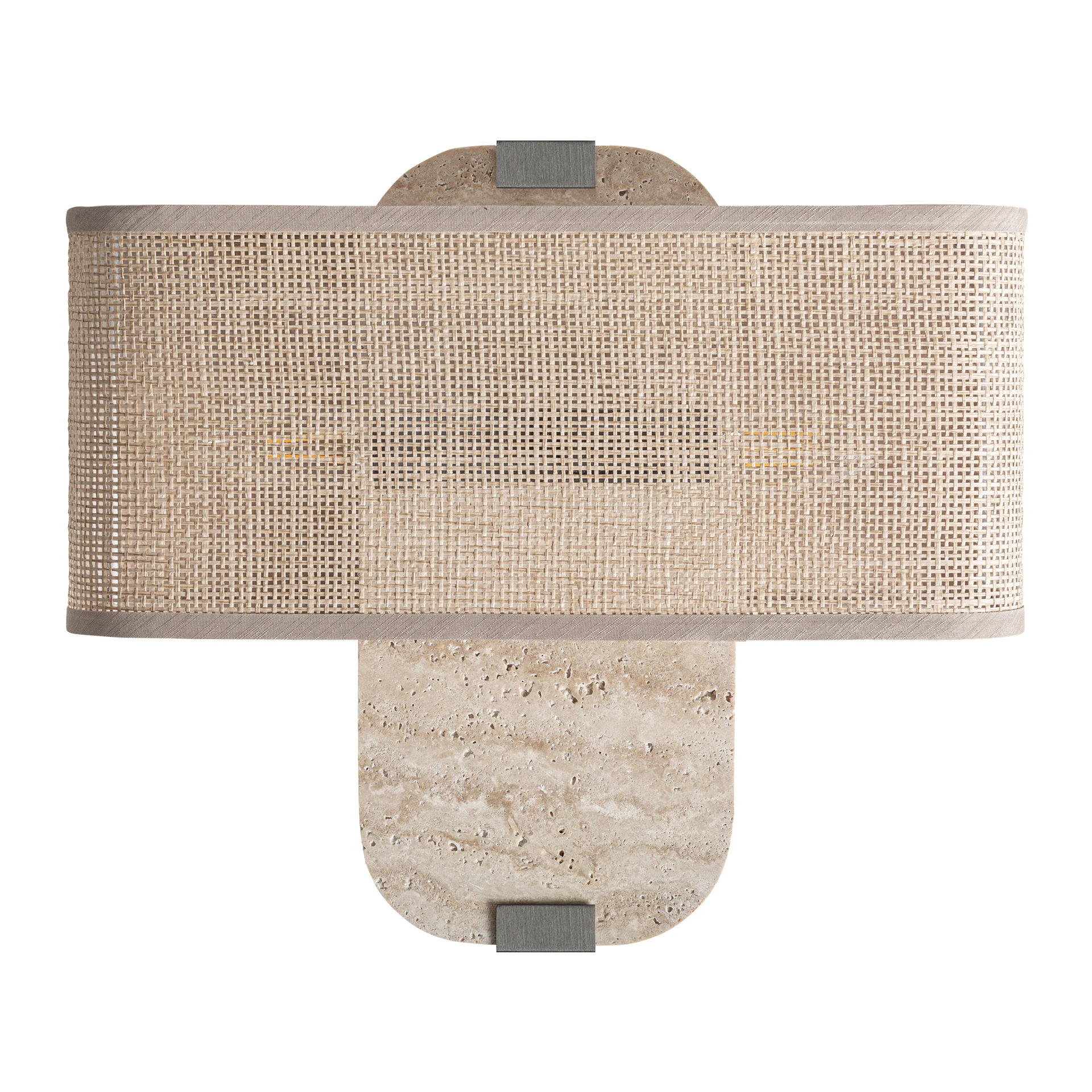 Produse - Aplica LED din Poliester, Fier si Marmura, Bej, 37x13x32 cm, Stil Contemporan - VicalHome 38734