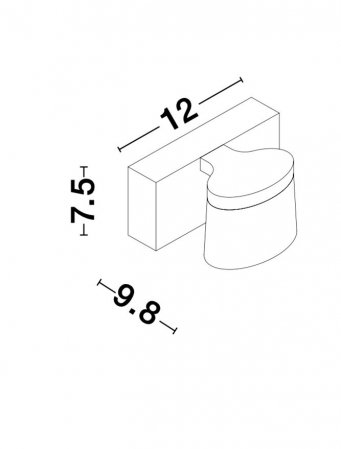 Aplica LED perete baie Agusti, 1/2 surse de lumina din acril, baza metal, IP44, 9122311 - Novaluce [3]