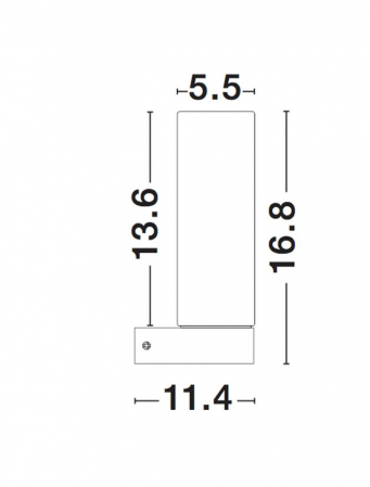 Aplica LED perete baie alba Cali, din sticla, baza metal, IP44, 6204482 - Novaluce [2]