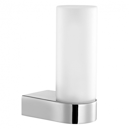 Aplice LED - Aplica LED perete baie alba Cali, din sticla, baza metal, IP44, 6204482 - Novaluce