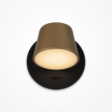 Promotii - Aplica LED Pixel MOD421WL-L6BBS3K, 7W, 350lm, lumina calda, IP20, neagra+arama, Maytoni