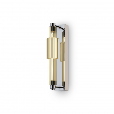 Produse - Aplica LED Verticale MOD308WL-L9CG3K, 8W, 800lm, lumina calda, IP20, crom+cognac, Maytoni