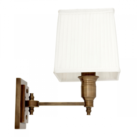   Aplica Lexington Single din alamă antică, inclusiv alb sh 108933 EICHHOLTZ [2]