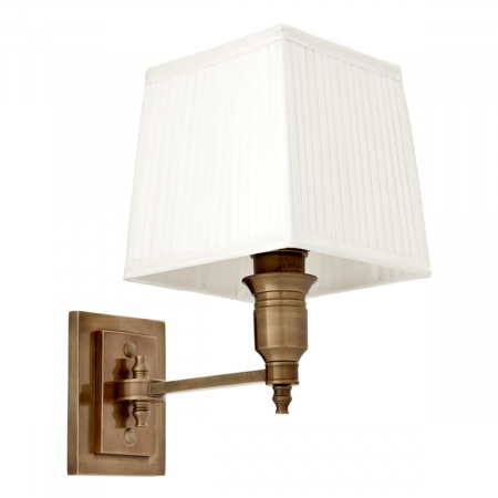 Promotii -   Aplica Lexington Single din alamă antică, inclusiv alb sh 108933 EICHHOLTZ