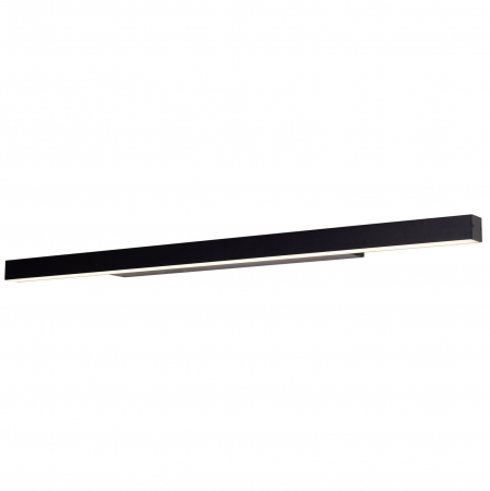 Promotii - Aplica liniara neagra iluminare LED dimabil Becka 113x10x4,5 cm metal/acril IP44, W0266 - Maxlight