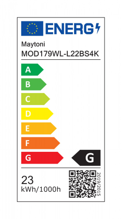 Aplica LED Skyline MOD179WL-L22BS4K, 23W, 700lm, lumina neutra, IP20, neagra+aurie, Maytoni [3]