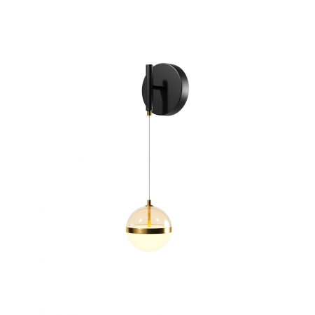 Produse - Aplica perete AREA Negru si auriu 3000k MOD295WL-L12BBS3K Maytoni Modern