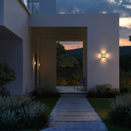 Aplica perete DOWNING STREET Negru 3000k O020WL-L10B3K Maytoni Outdoor [1]