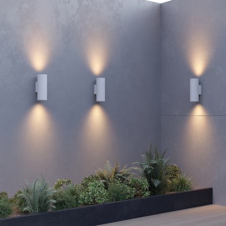 Aplica pentru exterior LED Shim O303WL-L24W3K, 24W, 1700lm, lumina calda, IP65, alba, Maytoni [1]
