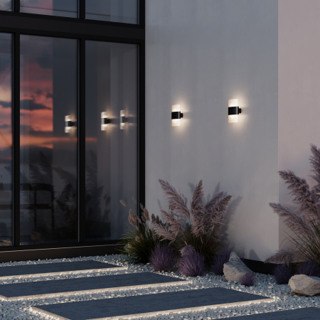 Aplica pentru exterior LED Rom O442WL-L12GF3K, 12W, 900lm, lumina calda, IP54, grafit, Maytoni [1]