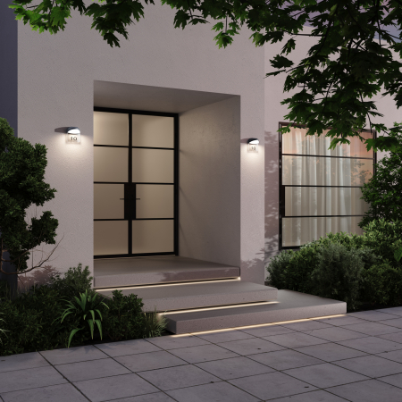 Aplica pentru exterior LED Gloss O447WL-L7GF3K, 7W, 500lm, lumina calda, IP65, grafit, Maytoni [1]