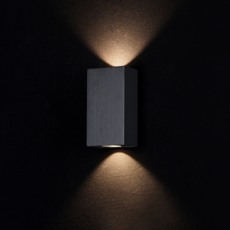 Aplica pentru exterior LED Times square O581WL-L6B, 6W, 480lm, lumina calda, IP54, neagra, Maytoni [1]