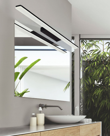 Aplica oglinda baie neagra LED Jela 60/90 cm, stil liniar, design modern, AZ 3347 - Azzardo [4]