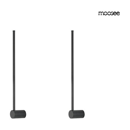 Produse - Aplică Ombre 60 6x10x62,5 cm, Oțel Negru - Moosee