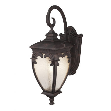 Aplica pentru exterior Fleur O414WL-01BZ, 1xE27, neagra+transparenta, IP44, Maytoni [2]