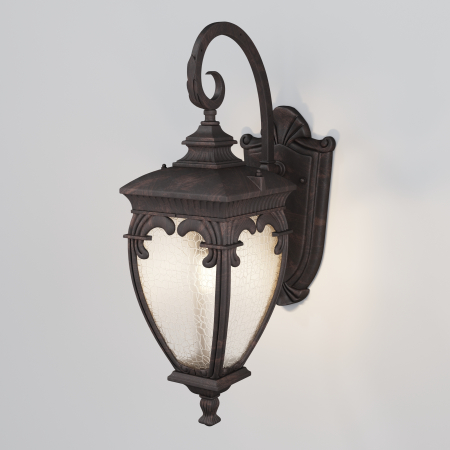 Aplice LED - Aplica pentru exterior Fleur O414WL-01BZ, 1xE27, neagra+transparenta, IP44, Maytoni