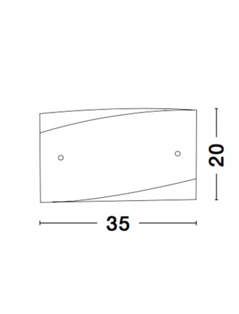 Aplica perete alb-argintiu/auriu Kian, 35 cm, din sticla, 9123522 - Novaluce [4]