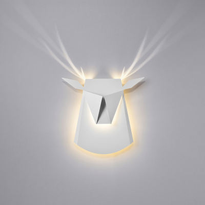 Promotii - Aplica perete alba Deer, design minimalist in forma de caprioara, iluminare LED, JD8608.WHITE - King