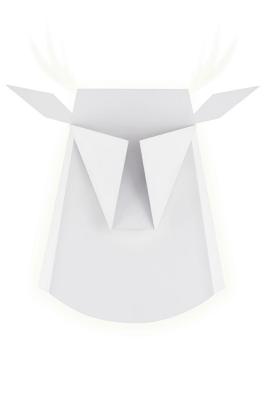 Aplica perete alba Deer, design minimalist in forma de caprioara, iluminare LED, JD8608.WHITE - King [5]
