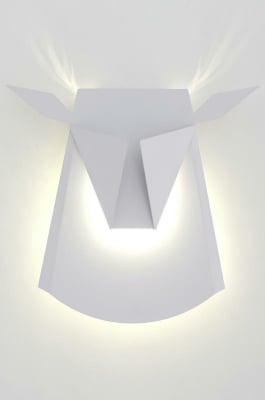 Aplica perete alba Deer, design minimalist in forma de caprioara, iluminare LED, JD8608.WHITE - King [1]