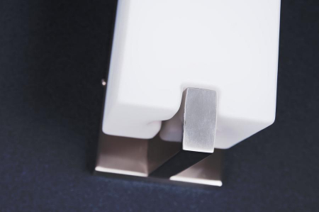 Aplica perete alba forma cub Zayna 10,5x15,5 cm, nichel satinat/alb, AZ 0084 - Azzardo [3]