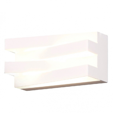 Aplice LED - Aplica perete alba iluminare LED Konji 21x10x9 cm metal/acril, W0177 - Maxlight