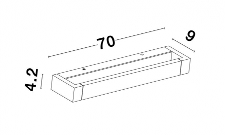 Aplica perete alba LED Eliab 40/70 cm, abajur rotativ, 9117312 - Novaluce [14]