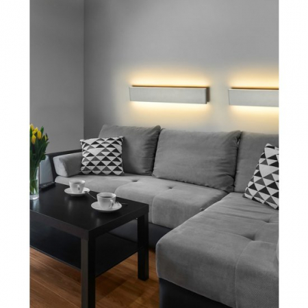 Aplica perete alba lunga cu iluminare LED Peni 28/44/60 cm, design modern, aluminiu, iluminare sus - jos, AZ 1683 - Azzardo [2]