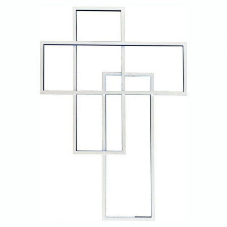Aplice LED - Aplica perete alba/neagra dimabila iluminare LED Anil 101x70 cm, dreptunghiuri suprapuse, design minimalist, AZ 2993 - Azzardo