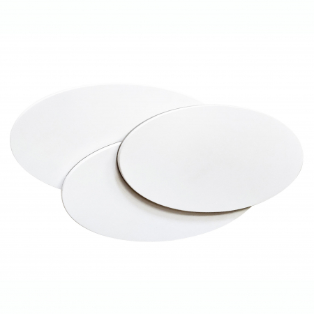 Aplica perete alba/neagra LED Bilia Round 26x12,5 cm, cercuri suprapuse, design minimalist, AZ 2997 - Azzardo [1]