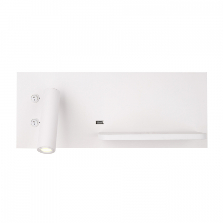 Aplica perete alba/neagra LED Jameia 35x15x14 cm, incarcator wireless, port USB, W0292 - Maxlight [6]