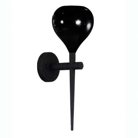Aplica perete alba/neagra/rosie finisaj lucios Advey 20x50 cm, design modern, suport metalic negru, AZ 1075 - Azzardo [6]