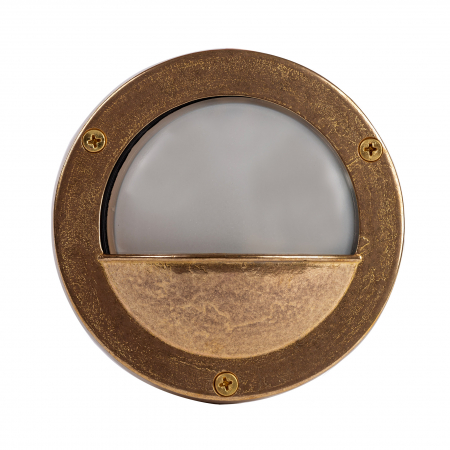 Produse - Aplica perete exterior ALIVERI  Ø14 cm forma rotunda aurie, stil industrial, 002177-016740 - Zumaline