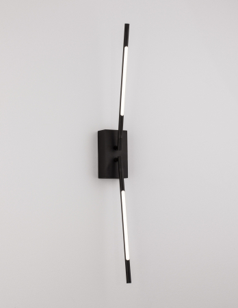 Aplica perete aurie/neagra rotativa Rocco 74 cm stil minimalist, iluminare LED, 9180722 - Novaluce [14]