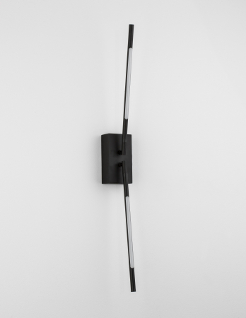 Aplica perete aurie/neagra rotativa Rocco 74 cm stil minimalist, iluminare LED, 9180722 - Novaluce [12]