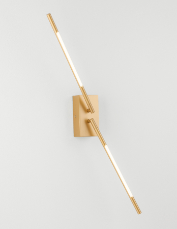 Aplica perete aurie/neagra rotativa Rocco 74 cm stil minimalist, iluminare LED, 9180722 - Novaluce [3]