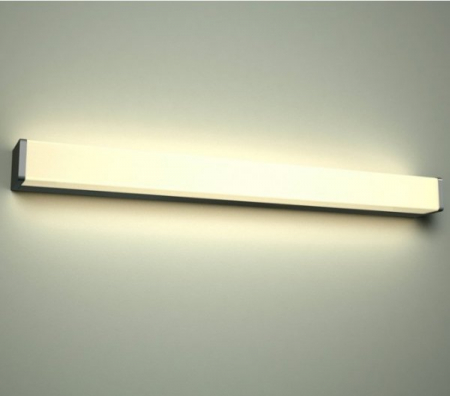 Aplica perete baie LED tub patrat Ikai 60/90/120 cm, suport crom/negru mat, IP44, AZ 2088 - Azzardo [10]