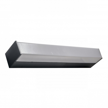 Aplice LED - Aplica perete baie LED tub patrat Ikai 60/90/120 cm, suport crom/negru mat, IP44, AZ 2615 - Azzardo