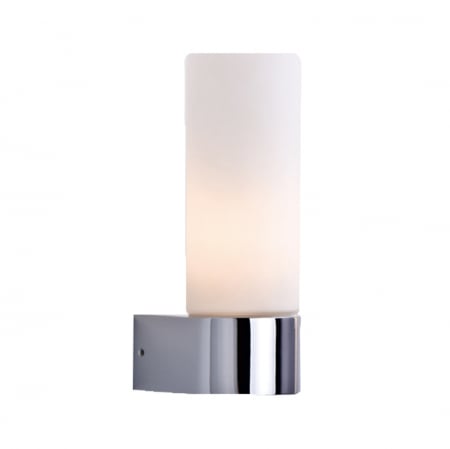 Aplice LED - Aplica perete baie stil modern Elicia 5,5x16 cm, alb/suport metalic crom, IP44, AZ 1604 - Azzardo