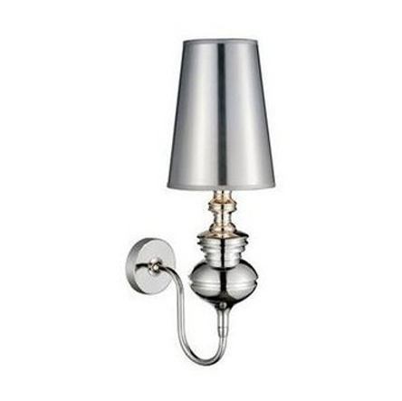 Aplice LED - Aplica perete Baroc 53 cm negru/crom, textil/metal, AZ 0308 - Azzardo