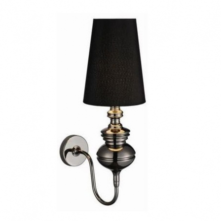Aplice LED - Aplica perete Baroc 53 cm negru/crom, textil/metal, AZ 0062 - Azzardo