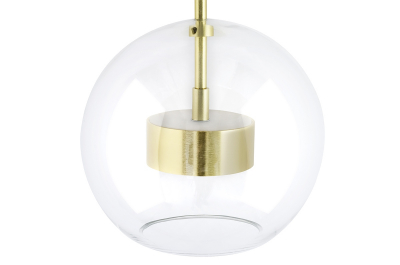 Aplica perete Capri High rotunda cu iluminare LED, sticla/suport auriu, XCW9148-1 - King [5]