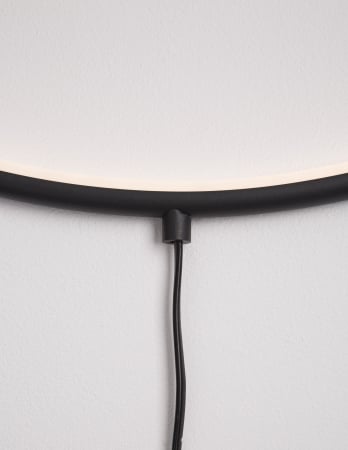 Aplica perete cerc stil minimalist Nikom Ø45/79 cm iluminare LED dimabila cu intrerupator, 9108312 - Novaluce [2]