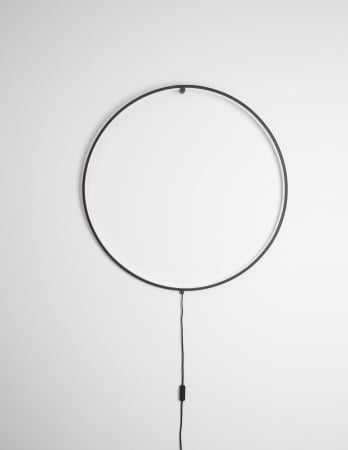 Aplica perete cerc stil minimalist Nikom Ø45/79 cm iluminare LED dimabila cu intrerupator, 9108312 - Novaluce [1]