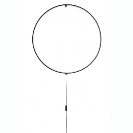 Aplica perete cerc stil minimalist Nikom Ø45/79 cm iluminare LED dimabila cu intrerupator, 9108312 - Novaluce [7]